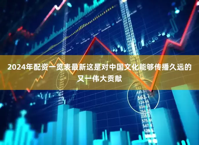 2024年配资一览表最新这是对中国文化能够传播久远的又一伟大贡献